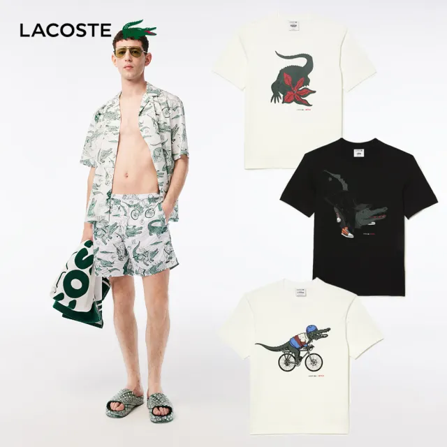 【LACOSTE】中性款-Lacoste x Netflix T恤/短褲(多色)