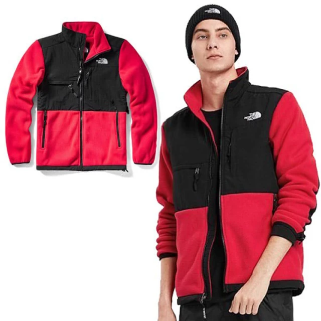 The North Face ICON 熱賣款_經典耐磨排汗透氣保暖刷毛外套夾克_亞洲版型(496U-682 紅 V)