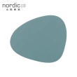 【北歐櫥窗】LIND DNA NUPO 皮革餐墊(曲線、淡綠、大)