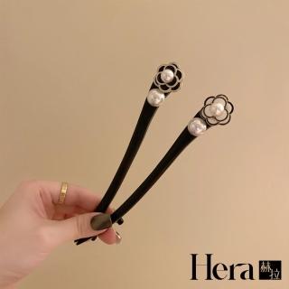 【HERA 赫拉】古風日常山茶花桃木珍珠髮簪 H112122607(桃木珍珠髮簪)