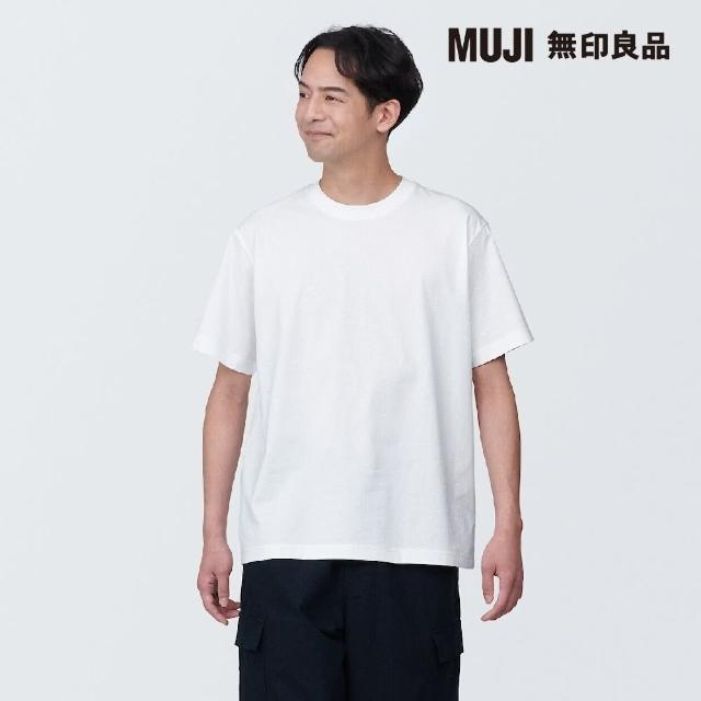 【MUJI 無印良品】男棉混天竺圓領短袖T恤(共10色)