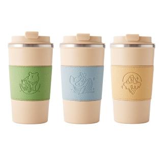 【仁舟淨塑】焦糖奶茶綜合3件組(304不鏽鋼/保溫杯 環保杯/隨行杯/咖啡杯)