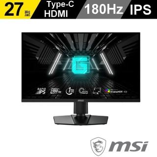 【MSI 微星】G274QPF E2 27型 IPS 2K 180Hz 電競螢幕(Adaptive-Sync/Type-C/HDR400/TUV護眼)