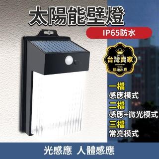 【威富登】太陽能感應燈 黃光 方塊壁燈 太陽能壁燈 人體感應 路燈 太陽能庭院燈 太陽能戶外燈(太陽能壁燈)