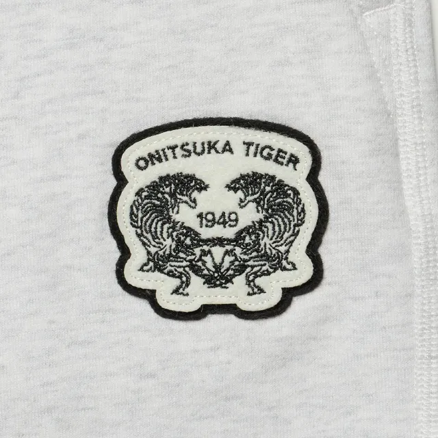 【Onitsuka Tiger】Onitsuka Tiger鬼塚虎-灰色刺繡縮口長褲(2183B313-020)