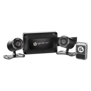 【HP 惠普】Moto Cam M650 1080p雙鏡頭高畫質機車行車記錄器(贈128G記憶卡)