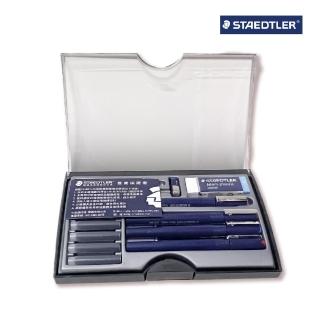【STAEDTLER 施德樓】製圖用針筆4支入組(含0.1/0.2/0.3/0.5mm)
