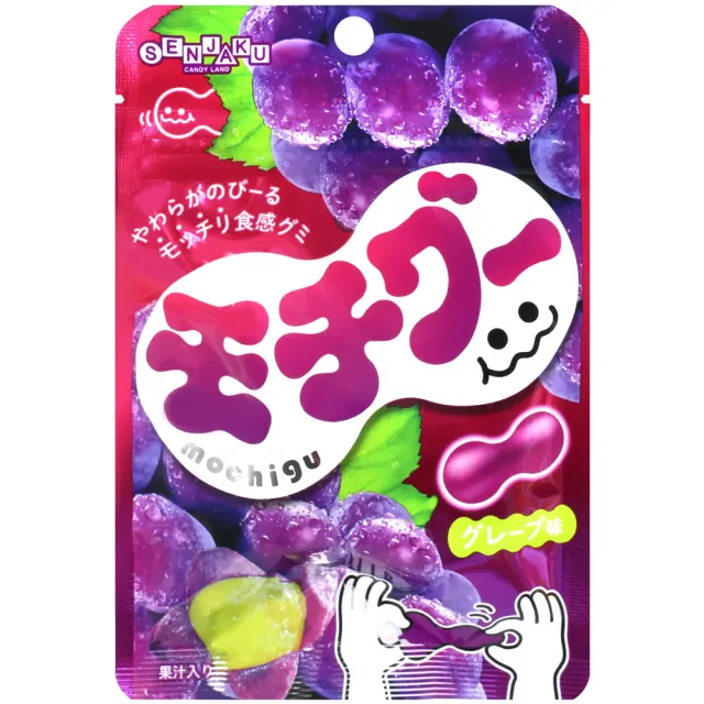 【即期出清】SENJAKU 扇雀飴 葡萄風味QQ軟糖(32g)
