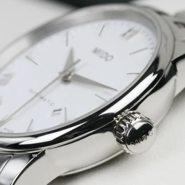 【MIDO 美度】Baroncelli Lady永恆小面徑女腕錶 簡約時標鋼帶款-加上鍊機＆多豪禮 M6(M7600.4.76.1)