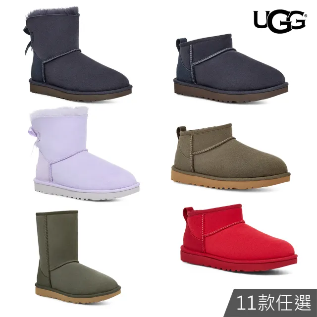 UGG】女鞋/靴子/女靴/雪靴/Classic Ultra Mini/Mini Bailey Bow II