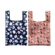 【EZlife】立體便攜手提環保購物袋(2入組)