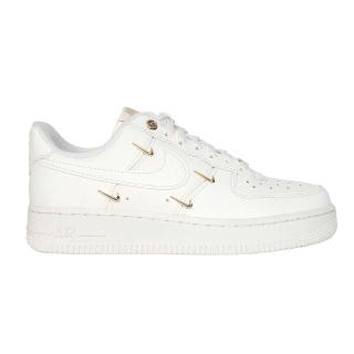 【NIKE 耐吉】AIR FORCE 1 07 LX 女運動休閒鞋-皮革 經典 米白金(FV3654-111)