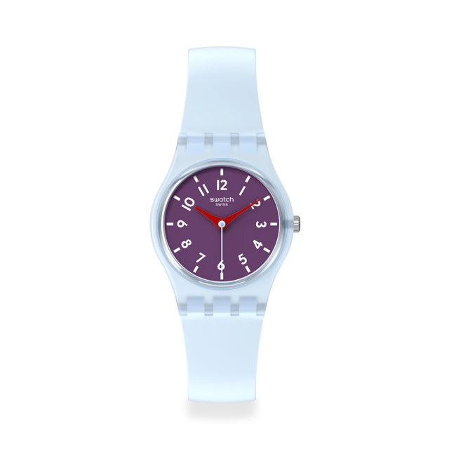 【SWATCH】Lady 原創系列手錶 POWDER PLUM 女錶 手錶 瑞士錶 錶(25mm)