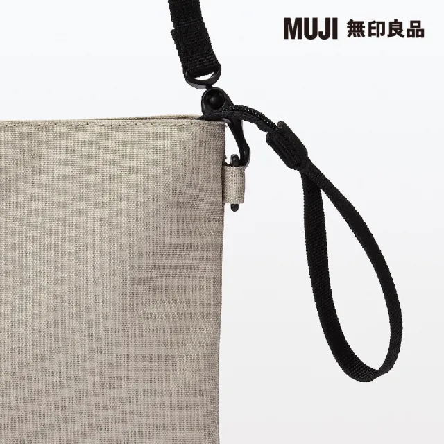 【MUJI 無印良品】撥水加工聚酯纖維隨身側包(共2色)