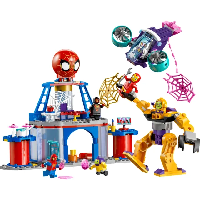 【LEGO 樂高】Spidey 10794 Team Spidey Web Spinner Headquarters(超級英雄 學齡前玩具)