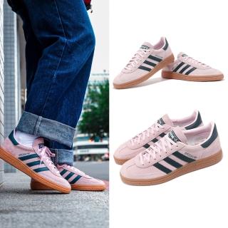 【adidas 愛迪達】休閒鞋 Handball Spezial W 女鞋 粉 藍 皮革 麂皮 復古 膠底 愛迪達(IF6561)