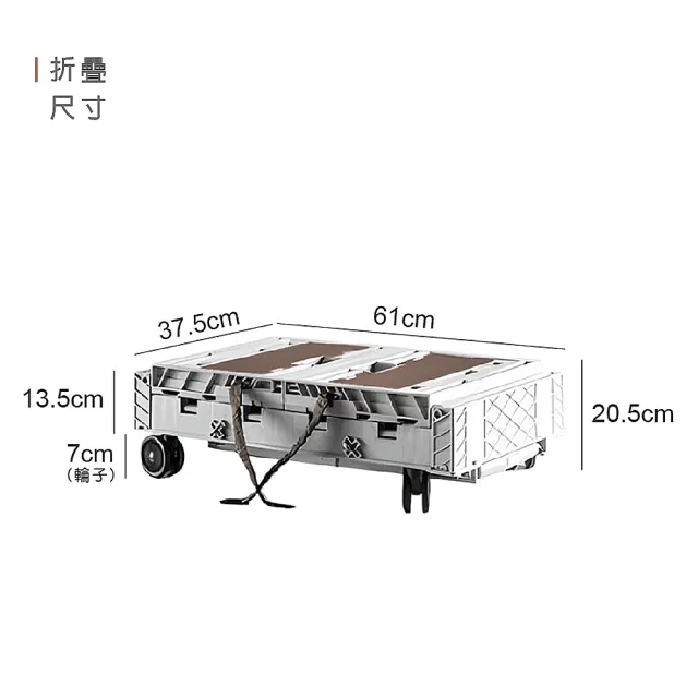 【青禾坊】移動式折疊收納桌(折疊桌/收納桌/露營推車)
