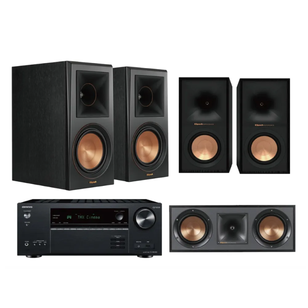 【Klipsch】RP-600M+R-52C+R-50M+ONKYO TX-NR5100 家庭劇院組(擴大機 音響 喇叭)