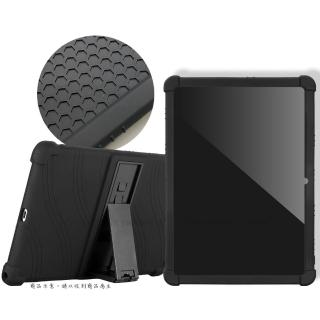 【VXTRA】OPPO Pad Neo 全包覆矽膠防摔支架保護軟套-黑