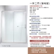 【ITAI 一太】霧銀色-一字二門淋浴門/強化玻璃/橫拉門(寬150-180cm內x高190cm 含安裝)