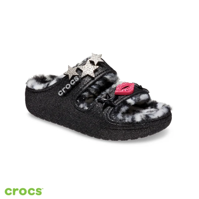 CrocsCrocs 中性鞋經典幻音Disco閃耀軟絨毛毛涼涼拖(208074-0C4)