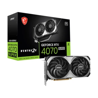 【MSI 微星】卡+SSD組合 RTX4070S OC 12G VENTUS 2X+金士頓 1TB PCIe 4.0 SSD