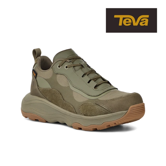 TEVA 女健行鞋 低筒防潑水戶外登山鞋/健行鞋 Geotrecca Low RP 原廠(橄欖綠-TV1144294BTOL)