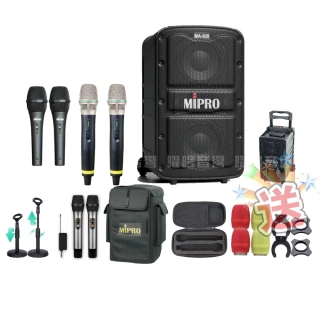 【MIPRO】最新機種 MA-828 5.8G無線新豪華型無線擴音機(手持/領夾/頭戴多型式可選 街頭藝人學校教學會議)