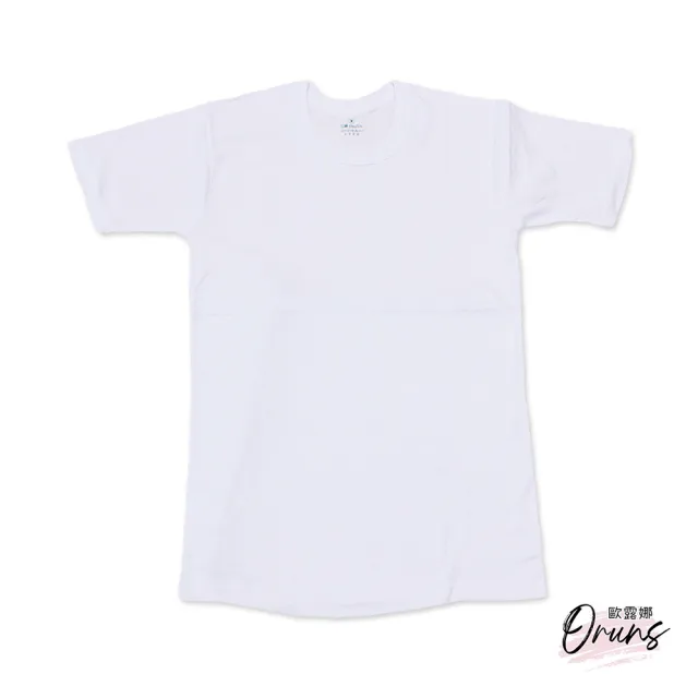 【Oluna 歐露娜】三福彈性大人汗衫 XL/XXL號 素面白短袖 衛生衣 居家服 羅紋短袖 彈性短袖