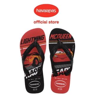 【havaianas 哈瓦仕】拖鞋 童鞋 迪士尼 汽車總動員 閃電麥坤 Kids Cars 紅黑 4123463-0348K(哈瓦士)