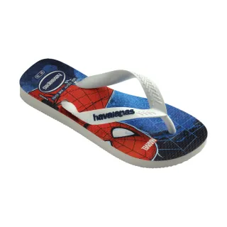 【havaianas 哈瓦仕】拖鞋 童鞋 夾腳拖 漫威英雄 蜘蛛人 Kids Top Marvel Ii 紅藍 4148300-0198K(哈瓦士)