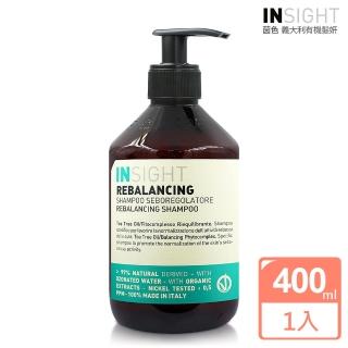 【INSIGHT茵色 義大利有機髮妍】茶樹頭皮輕盈髮浴400ml(原廠公司貨-洗髮)