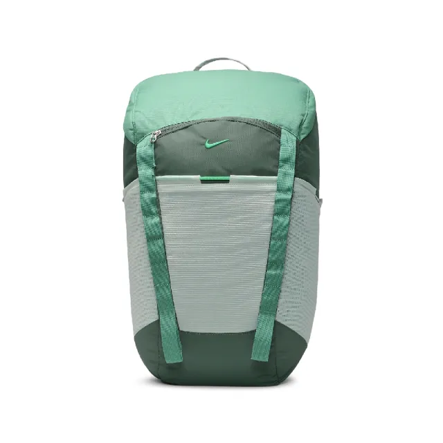 【NIKE 耐吉】後背包 Hike 綠 白 大空間 15吋 可調背帶 軟墊 登山包 筆電包 背包(DJ9677-338)