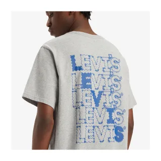 【LEVIS 官方旗艦】男款 寬鬆版短袖T恤 / 電子體Logo 人氣新品 16143-1307