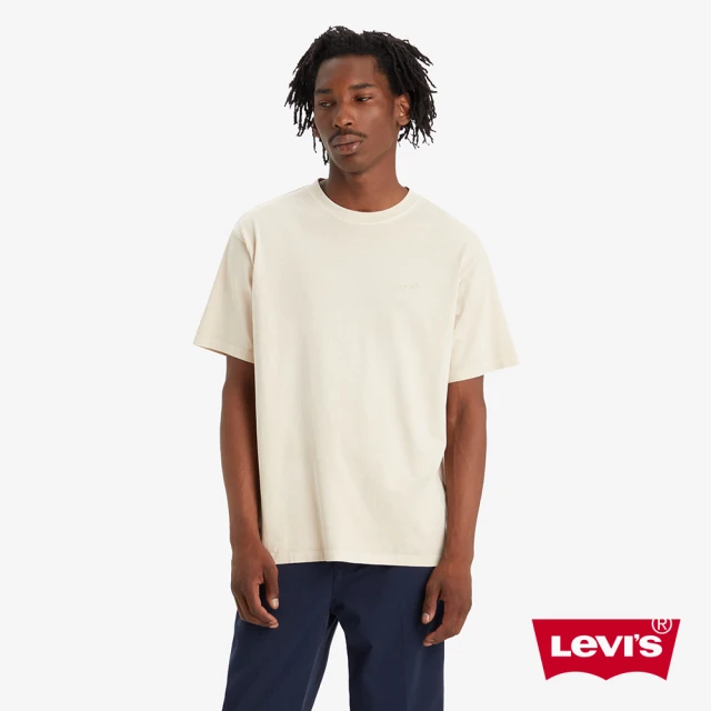 LEVISLEVIS 男款 重磅寬鬆版短袖素T恤 / 精工迷你刺繡Logo / 220GSM厚棉 人氣新品 A0637-0093
