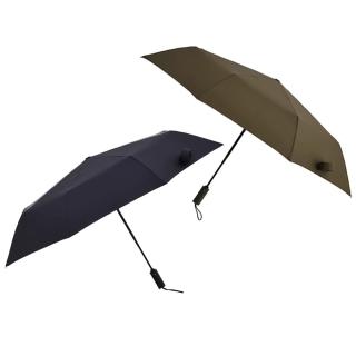 【樂邁家居】tiohoh全自動三折晴雨傘 傘面直徑98cm(質感材質/紳士質感/沉穩內斂)