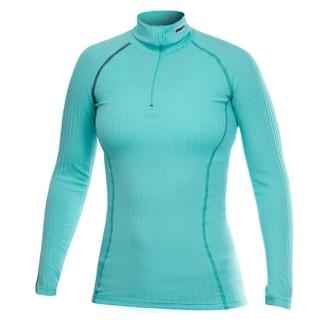 【CRAFT】女 ZERO EXTREME ZIP TURTLENECK 長袖拉鍊T領排汗衣.長袖半開襟休閒運動上衣(194617-2334 水藍)