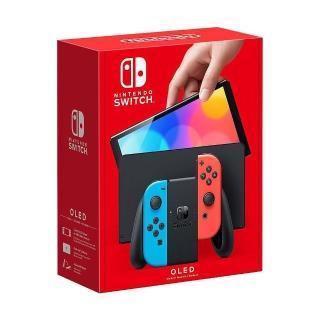 【Nintendo 任天堂】Switch OLED款式 紅藍主機(台灣公司貨)