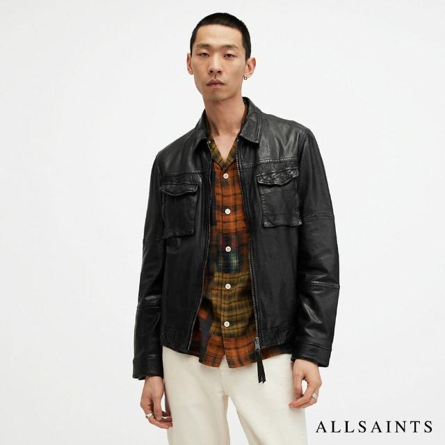 【ALLSAINTS】WHILBY 羊皮襯衫式外套皮衣 ML511Z(常規版型)