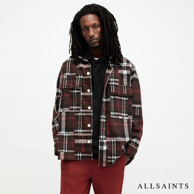 【ALLSAINTS】REDWOOD 寬鬆格紋長袖襯衫 MS533Z(舒適版型)