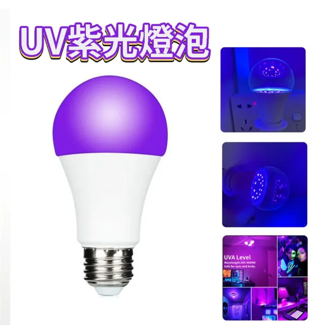 【威富登】10w UV燈 紫外燈 固化燈 395nm 紫外線 uv膠 紫光燈 美甲燈 UV膠 螢光燈(UV燈)