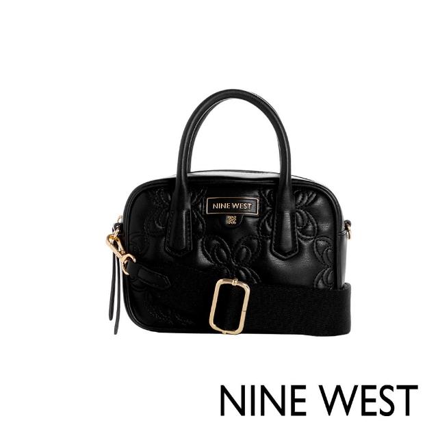 【NINE WEST】COSETTE衍縫手提斜背包-黑色(137272)