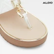 【ALDO】MAESLLAN-經典金屬釦環夾腳拖鞋 -女鞋(黑色)