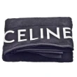【CELINE】經典品牌LGOO棉質毛巾布沙灘巾(黝黑色/米白色2AR07158W.38OW)