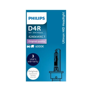 【Philips 飛利浦】PHILIPS飛利浦 6000K HID 氙氣車燈D4S/D4R  單顆裝 公司貨