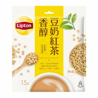 即期品【立頓】香醇豆奶紅茶19gx15入x1袋(原味)