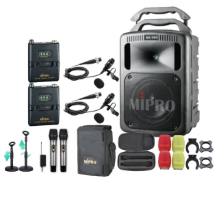 【MIPRO】MA-709 雙頻5.8G無線喊話器擴音機(手持/領夾/頭戴多型式可選 街頭藝人 學校教學 會議場所均適用)