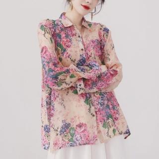【LANNI 藍尼】★個性碎花拼接洋氣上衣(女裝/時尚)