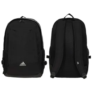 【adidas 愛迪達】大型後背包-雙肩包 肩背包 旅行包 愛迪達 黑銀(IK7320)