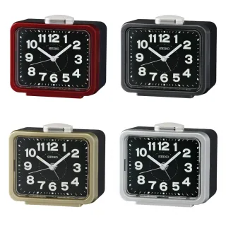 【SEIKO 精工】精工寧靜夜晚靜音夜光鬧鐘SK048(QHK062)